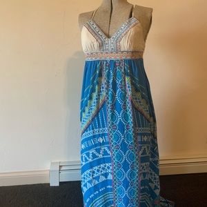 Festive and fun patterned Maxi Dress